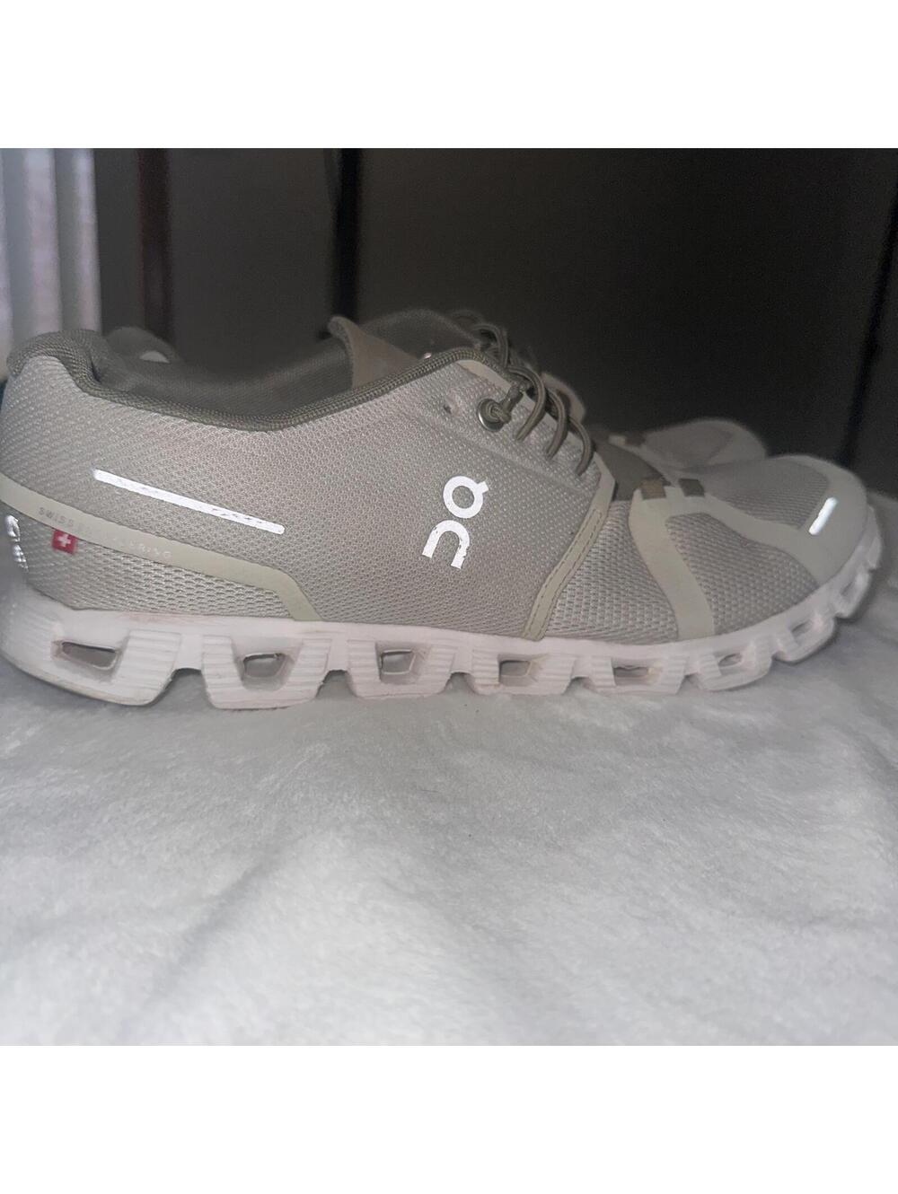 On Running Cloud Shoes Men’s Size 13 Beige Olive Athletic Running Sneakers